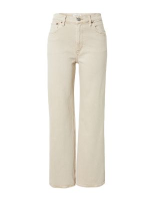 Straight leg jeans Abercrombie & Fitch beige