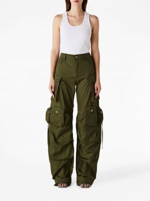 Relaxed fit „cargo“ stiliaus kelnės su kišenėmis The Attico žalia