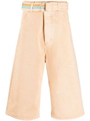 Shorts di jeans Marcelo Burlon County Of Milan arancione
