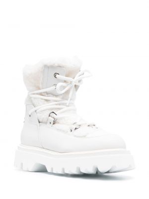 Ankle boots polarowe Casadei białe