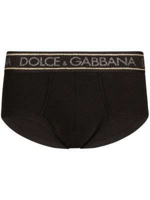 Džerzej nohavičky Dolce & Gabbana čierna