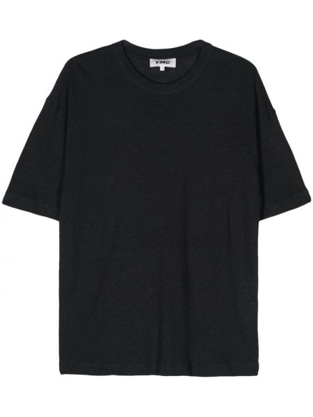 Βαμβακερή μπλούζα Ymc μαύρο