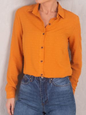 Krekls ar garām piedurknēm Armonika oranžs