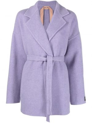 Вълнено палто от филц N°21 виолетово