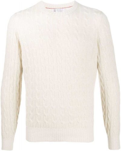Пуловер Brunello Cucinelli бяло