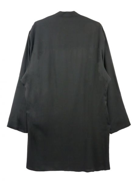 Satynowa koszula Yohji Yamamoto czarna
