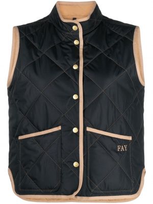 Puuvillased tepitud vest Fay must