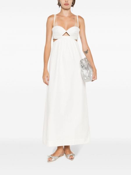 Dlouhé šaty Adriana Degreas bílé