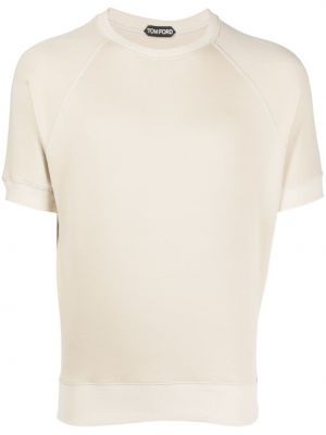 T-shirt mit rundem ausschnitt Tom Ford beige