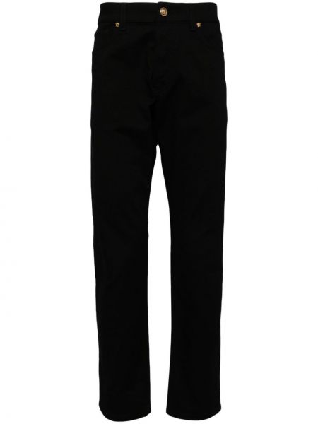 Egyenes szárú nadrág Versace fekete