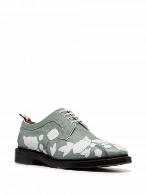 Gėlėtos oksfordo batai Thom Browne žalia