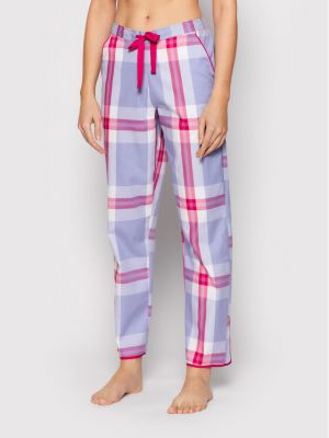Relaxed карирана пижама Cyberjammies виолетово