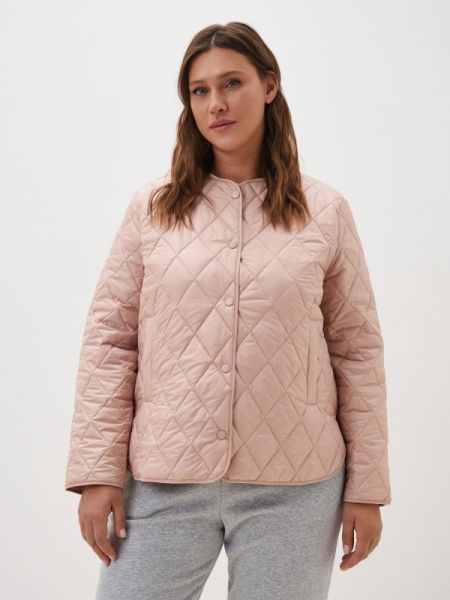 Утепленная демисезонная куртка Lalis розовая