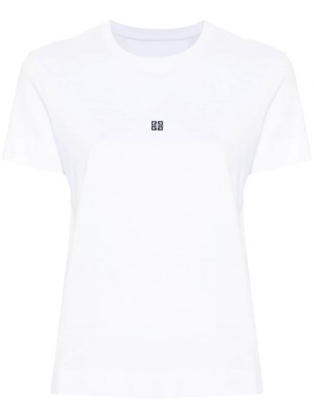 Kokvilnas t-krekls Givenchy balts