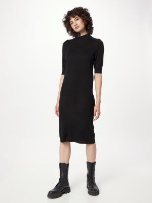Pletena pletena haljina Calvin Klein crna