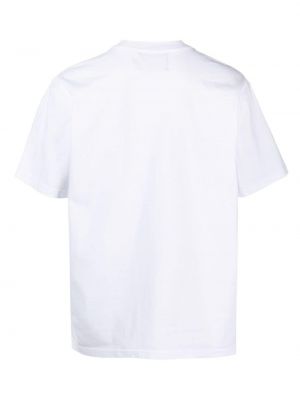 T-shirt brodé en coton Awake Ny blanc