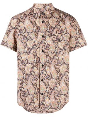 Košeľa s potlačou s paisley vzorom A.p.c. oranžová