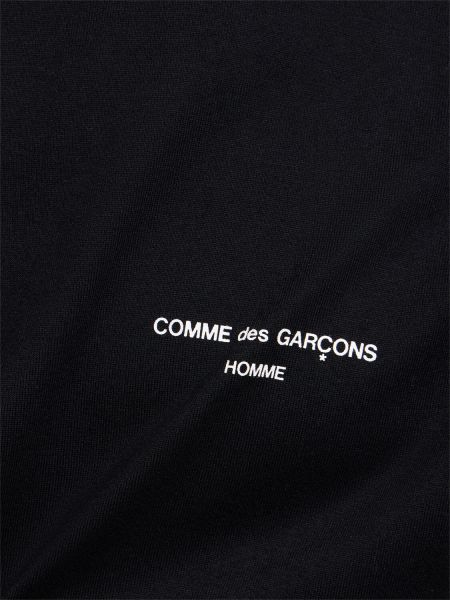 Camiseta de algodón con estampado Comme Des Garçons Homme negro