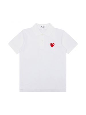 Рубашка поло Comme des Garçons PLAY Red Heart белый