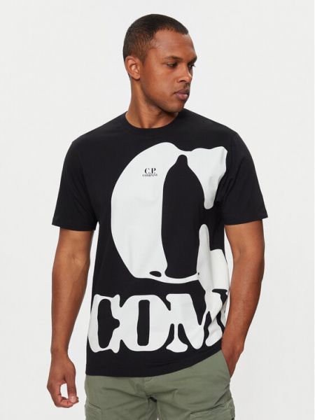 Priliehavé tričko C.p. Company čierna
