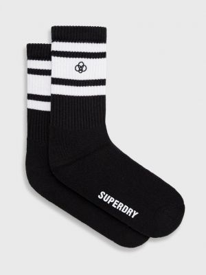 Чорапи Superdry черно