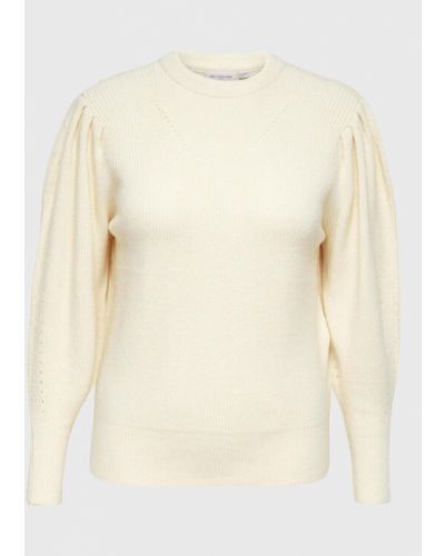 ONLY Carmakoma Sweater Fia 15263804 Bézs Regular Fit