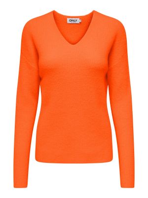 Пуловер Only оранжево