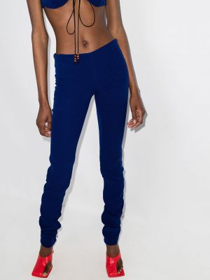Pantalones de cintura baja slim fit Maximilian azul