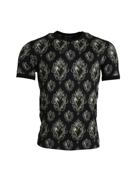 Koszulka bawełniana Dolce And Gabbana czarna