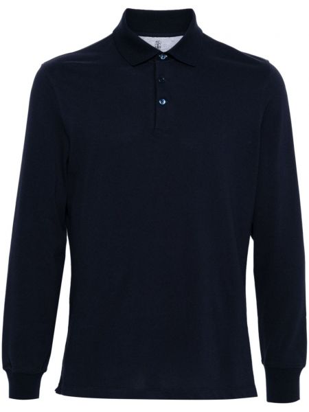 Poloshirt Brunello Cucinelli blå