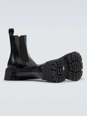 Kožené kožené chelsea boots Balenciaga čierna
