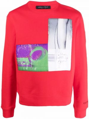 Bomull sweatshirt Lanvin rød