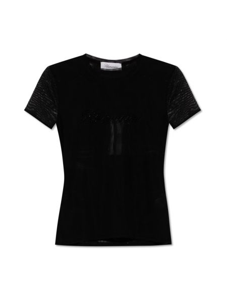 Transparente t-shirt Blumarine schwarz