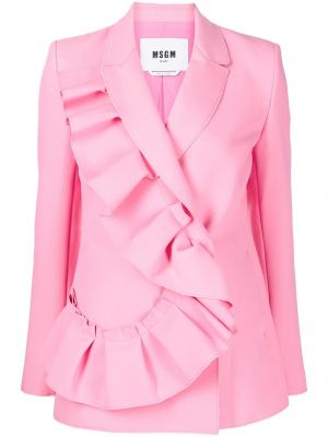 Ruffle lang blazer Msgm rosa