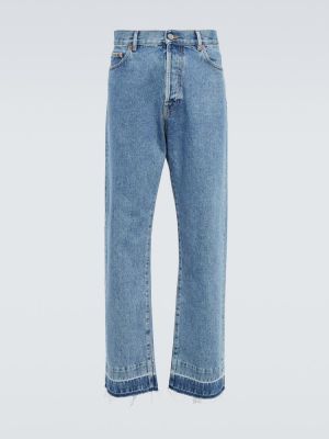 Skinny fit džínsy s vysokým pásom Valentino modrá