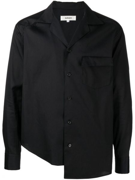Асиметрична риза Sulvam черно