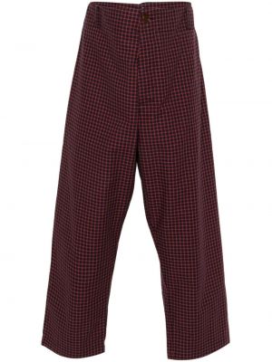 Pantaloni cu picior drept Vivienne Westwood roșu