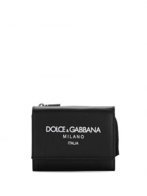 Portefeuille avec imprimé slogan à imprimé Dolce & Gabbana
