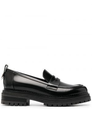 Pantofi loafer din piele Sergio Rossi negru