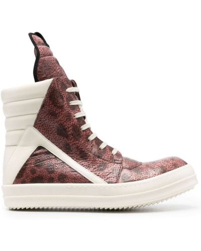 Trykt sneakers Rick Owens rosa