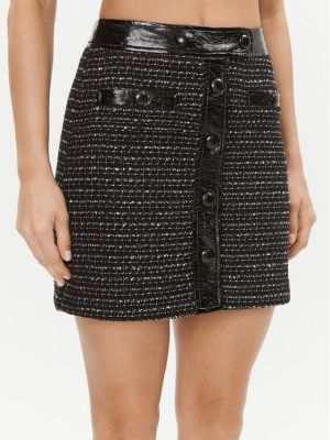 Mini suknja slim fit Morgan crna