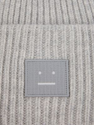 Berretto di lana Acne Studios grigio