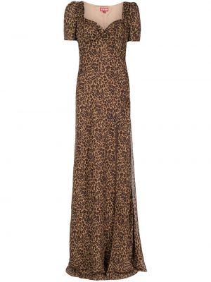 Leopard trykt dress Staud brun