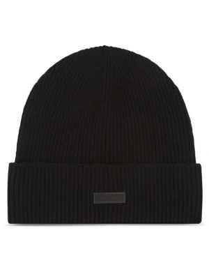 Кашмирена шапка Calvin Klein черно