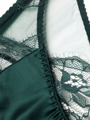 Krajkové kalhotky string Fleur Of England zelené