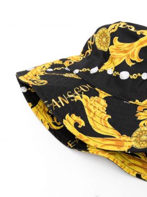Bavlněný klobouk s potiskem Versace Jeans Couture