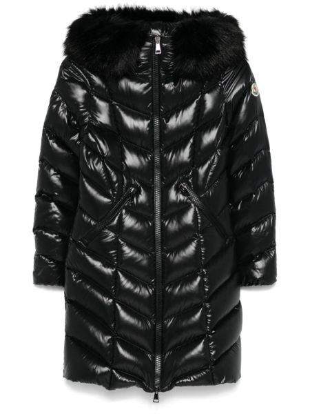 Quiltet frakke Moncler sort