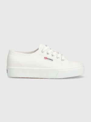 Platform talpú sneakers Superga fehér