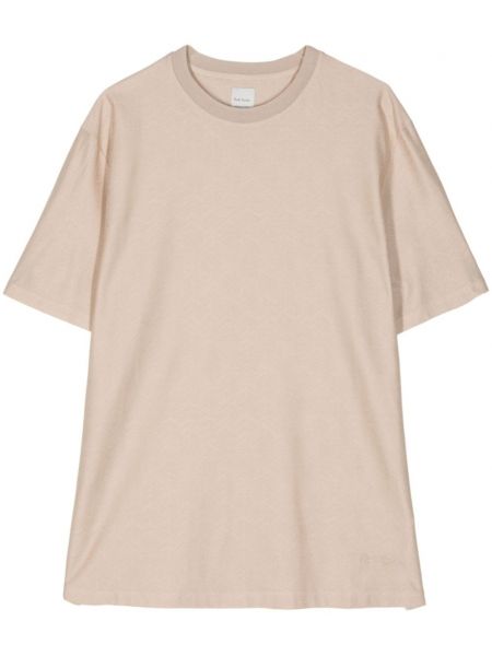 Jacquard t-shirt aus baumwoll Paul Smith beige