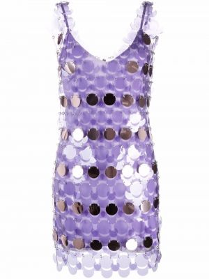 Ermeløs dress Paco Rabanne lilla